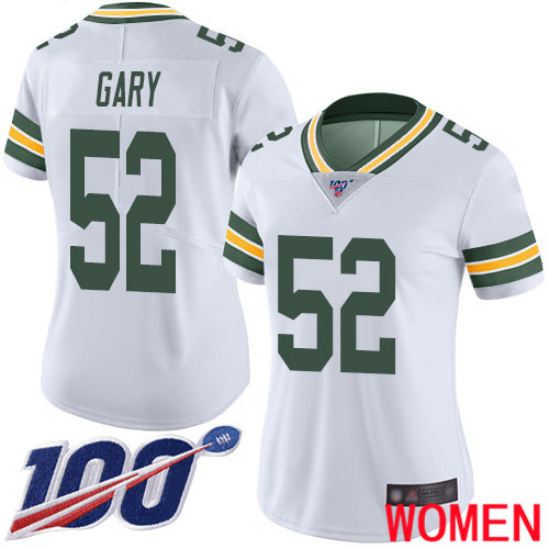 Green Bay Packers Limited White Women 52 Gary Rashan Road Jersey Nike NFL 100th Season Vapor Untouchable